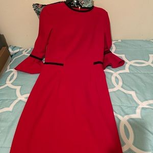Calvin. Klein Red/Black Dress